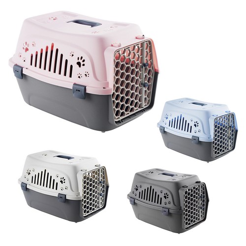 Large plastic pet travel - large,
